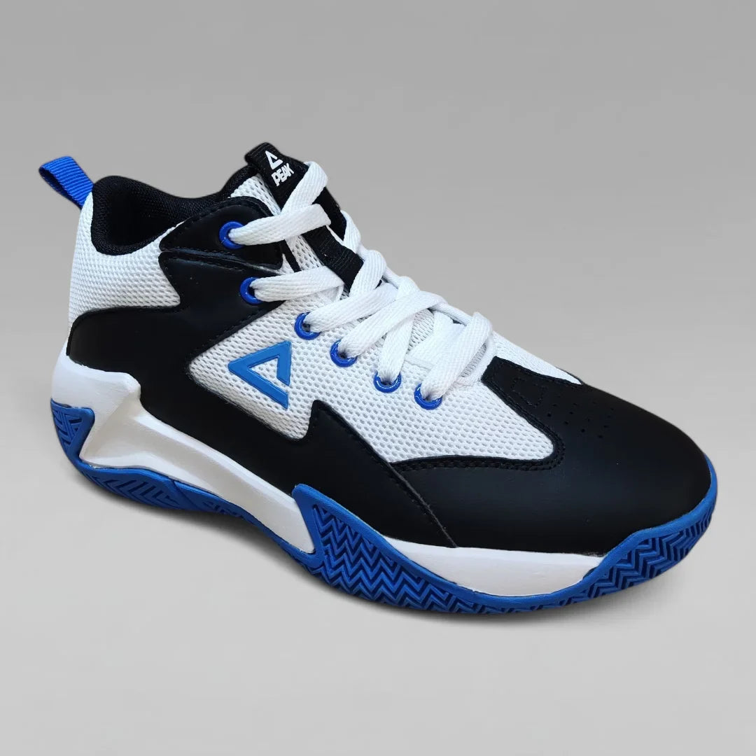 Peak Kids Game 2 Basketball Shoes Black Blue