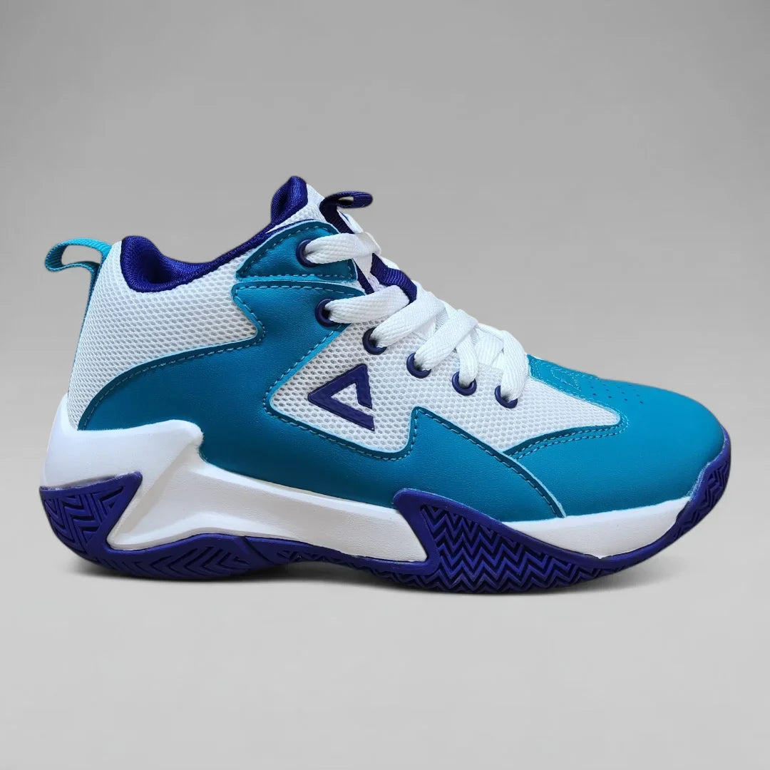 Peak Kids Basketball Shoes Game 2 Peacock Green