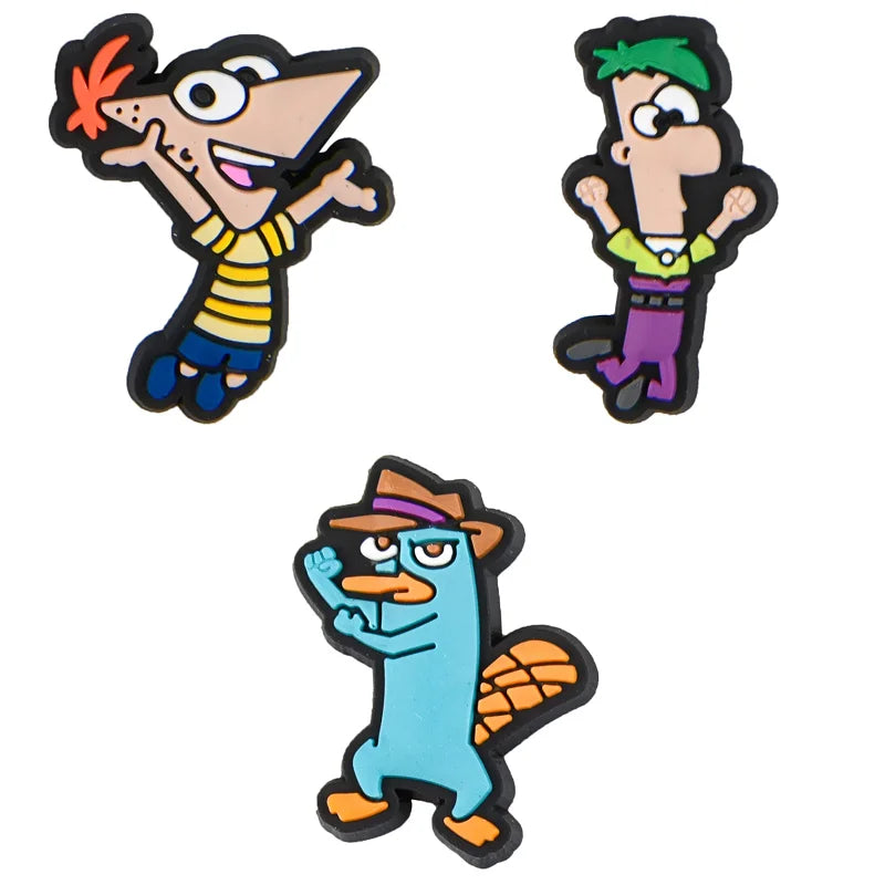 Phineas and Ferb Croc Pins