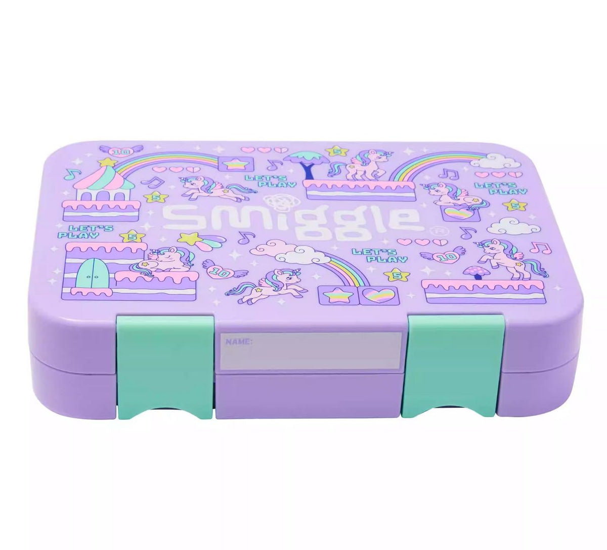 Smiggle Lunch Box - Rainbow | Unicorn | 21x15x4.5