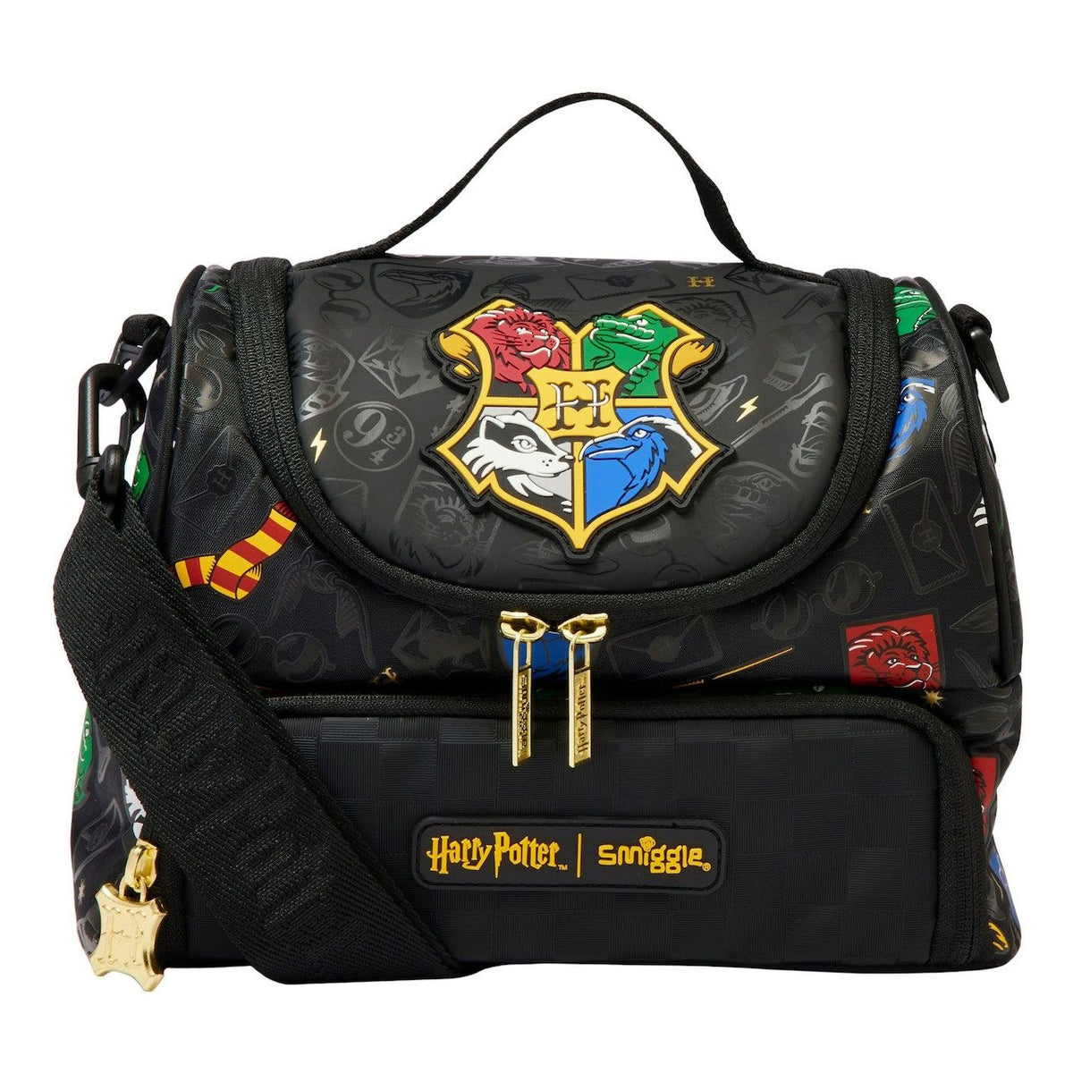 Smiggle Lunch Bag - Harry Potter | Shoulder Straps | 24.5×16.5×15cm