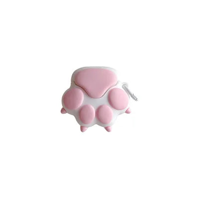 Pink Cat Paw Cover for Airpods 4