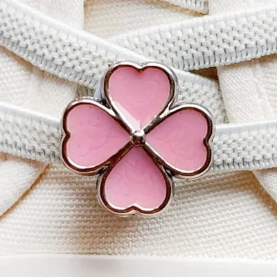 Pink Shamrock Shoelace Charm