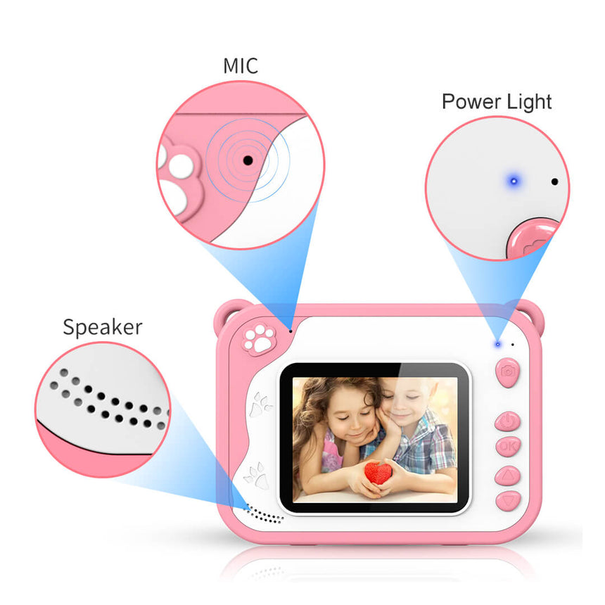 Instant print cameras for girls, close-up shot