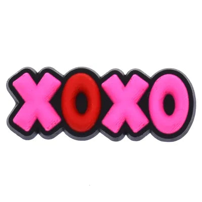 Pink XOXO Croc Pin for Girls