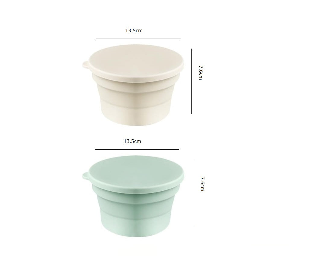 Pizza dough silicone container set of 2 Pieces 13x7.6 cm
