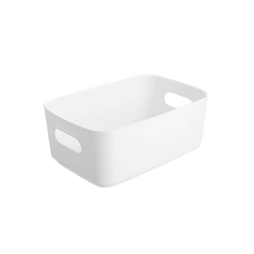 Multi-use plastic bin for home and office storage