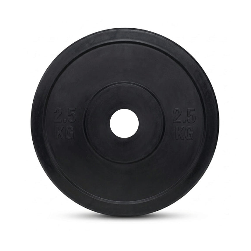 Weight Lifting Plates Black Rubber