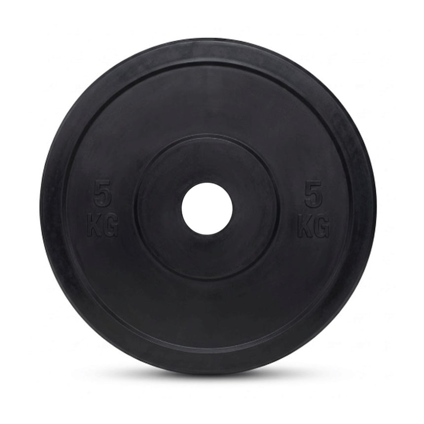 Weight Lifting Plates Black Rubber