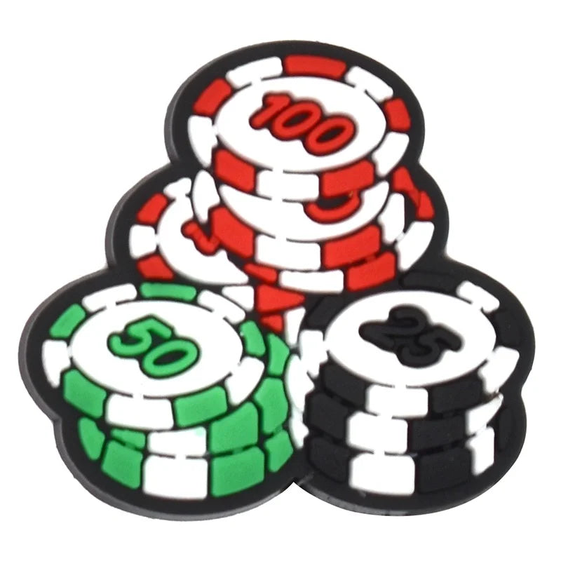 Poker Tokens Jibbitz Croc Pins - Crocs