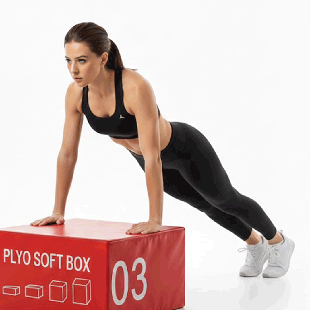 Soft Plyometric Jump Box Set 4 Cubes