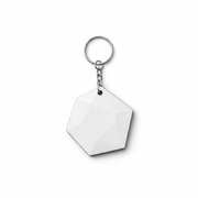 polygon mdf keychain sublimation 
