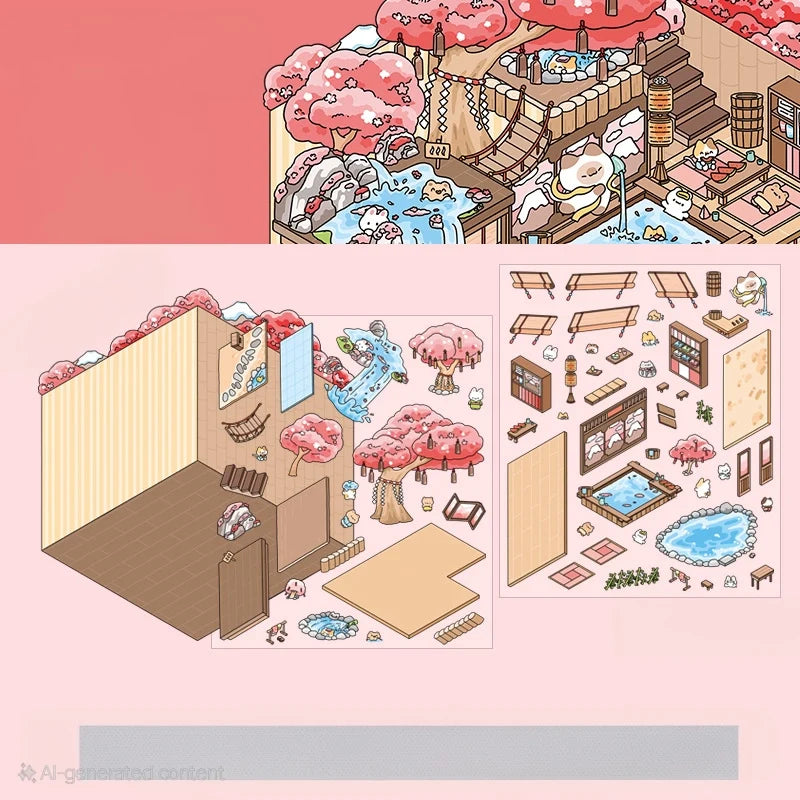 hot springs diy pet sticker sets