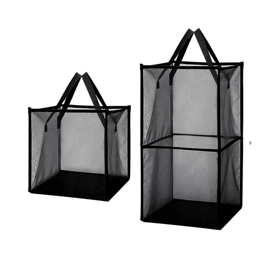 Cube & Rectangle laundry mesh basket 