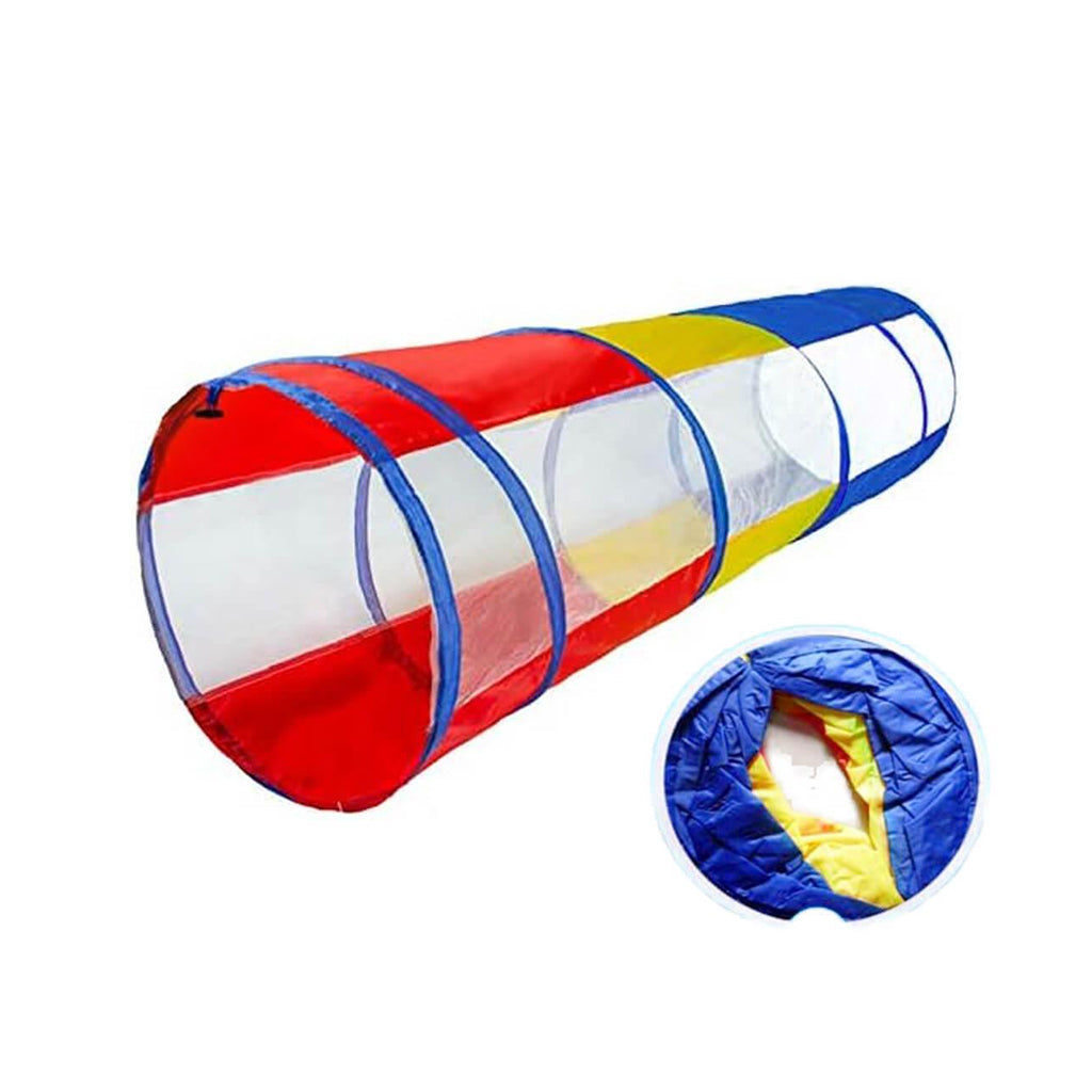 Pop-Up Portable Kids Tunnel with See-Through Mesh Sides