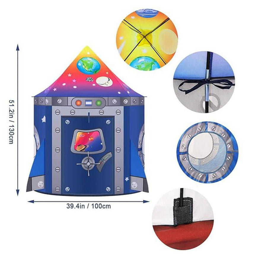 Portable Foldable Space & Planets Kids Tent