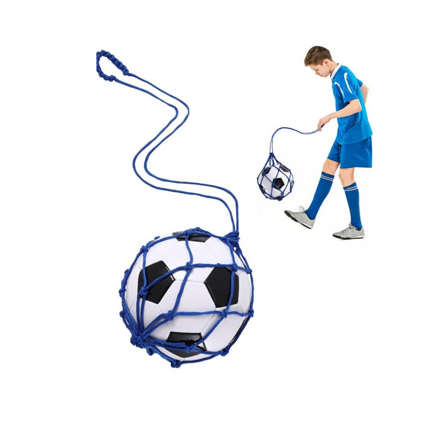 Ball holder trainer for controlled soccer practice