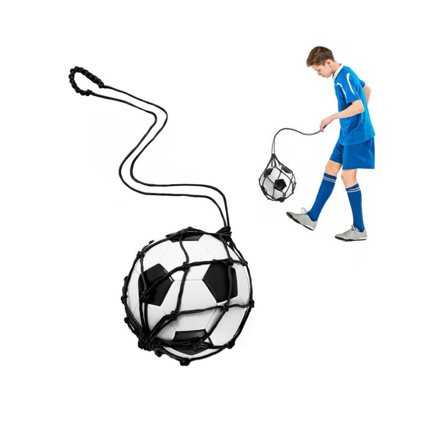 Football ball holder with long handle grip
