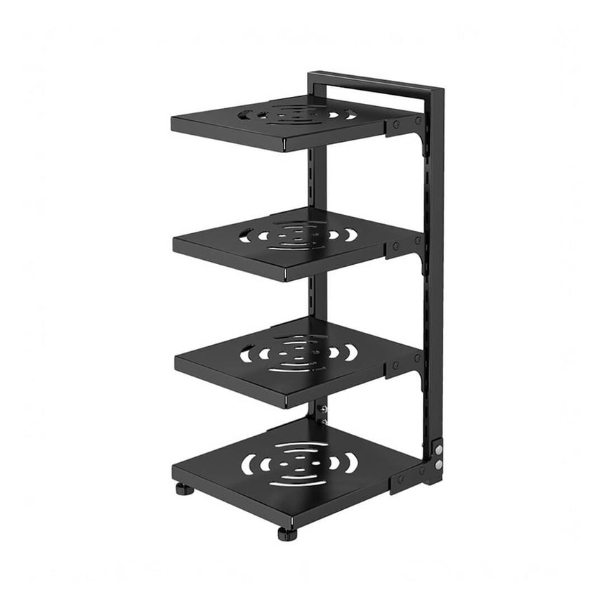 4-tier pots and pans organizer for storing cookware
