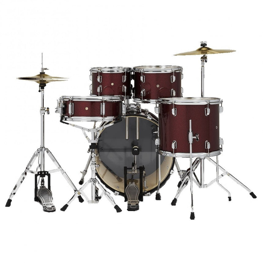PDP CENTERstage 5-Piece Complete Drum Kit 22", Ruby Red Sparkle