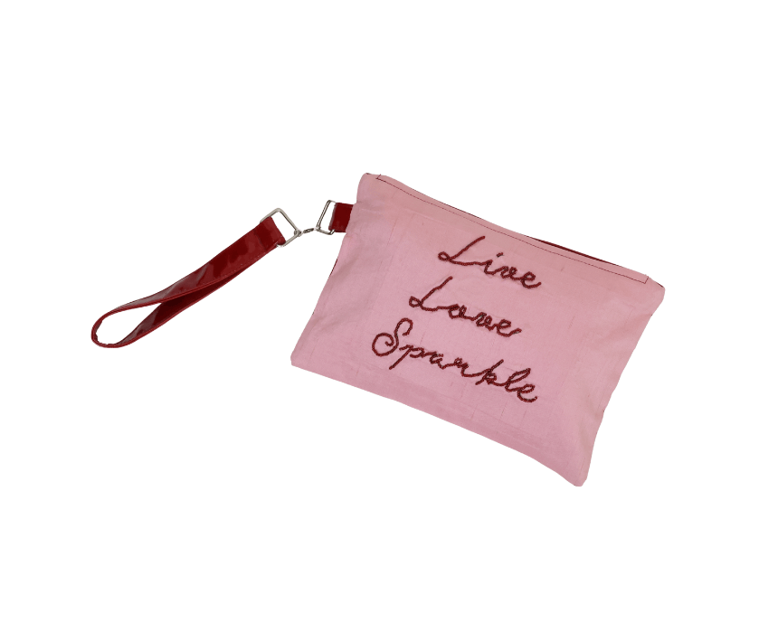 Live Love Sparkle Clutch