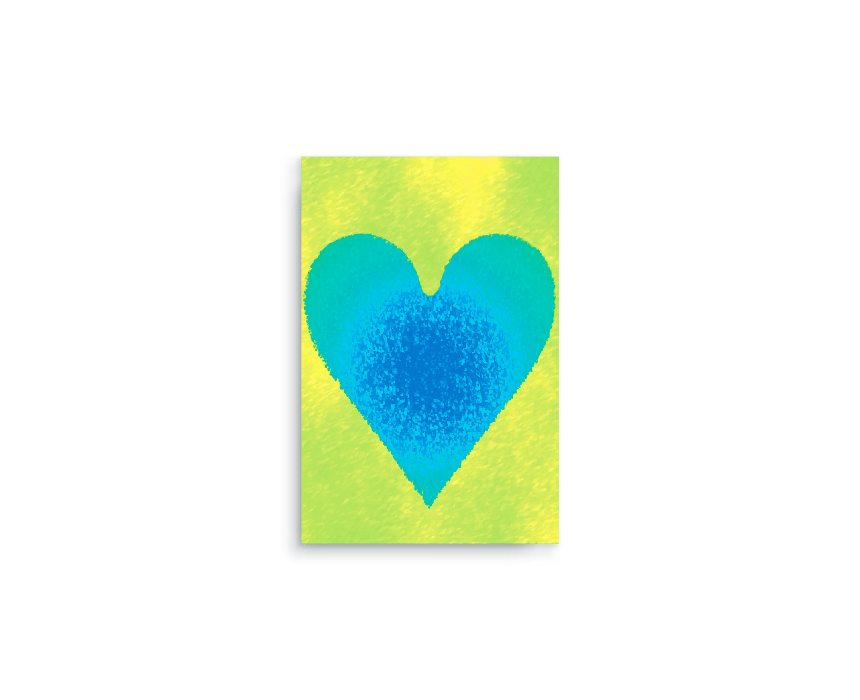 Lemonade Heart Digital Print Canvas