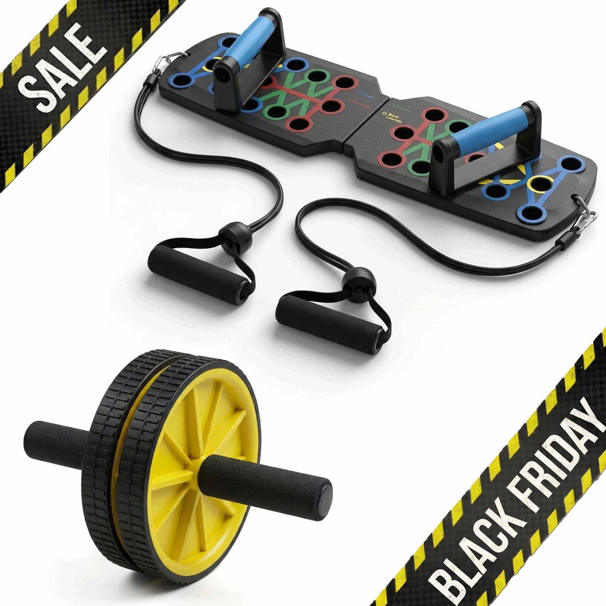 22 in 1 Push-up Board and ABS Roller