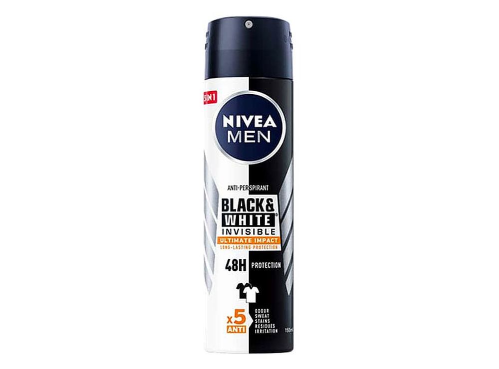 Nivea Deo Spray Black & White Ultimate Impact For Men 150 ml