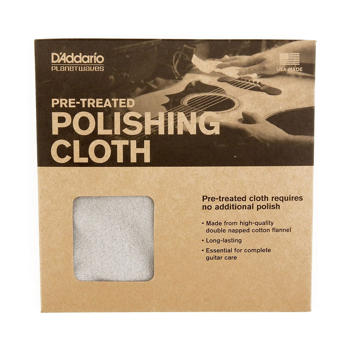 D’Addario Pre-Treated Napped Cotton Polishing Cloth