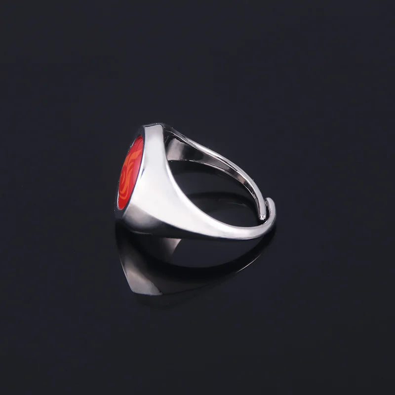Pyro Side View Genshin Impact Adjustable Metal Ring
