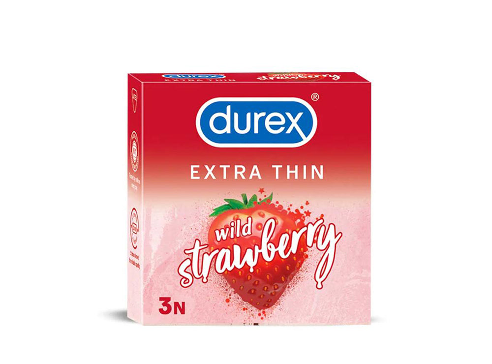 Durex Wild Strawberry Condoms 3 Pieces