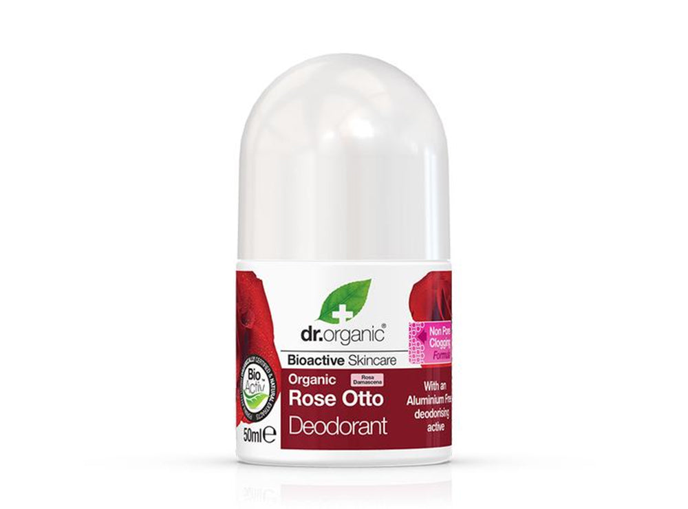 Dr Organic Rose Otto Deodorant Roll On 50 ml