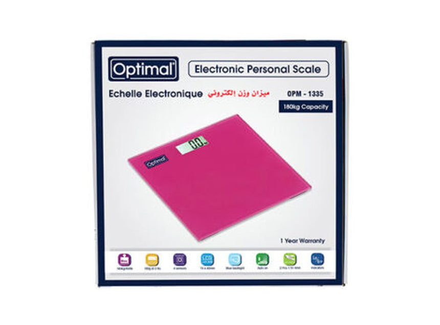 Optimal Electronic Weight Scale Pink 1335