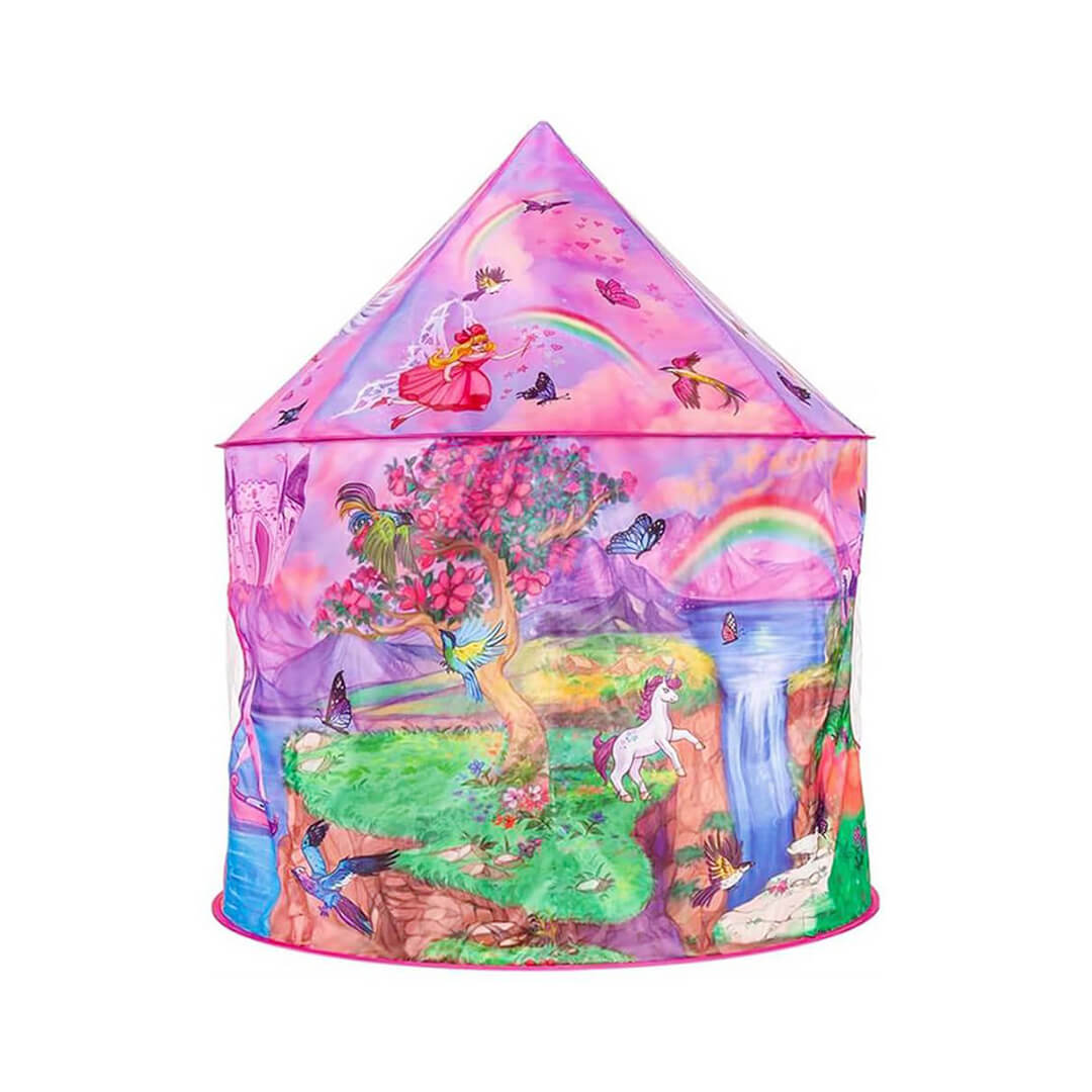 Kids foldable unicorn tent for pretend play