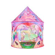 Rainbow unicorn kids' tent with colorful fantasy design
