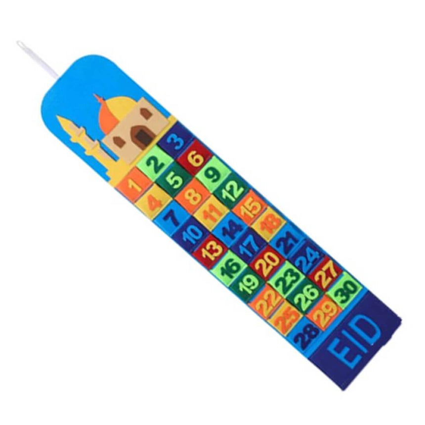 Ramadan and Eid felt calendar with daily surprise pockets