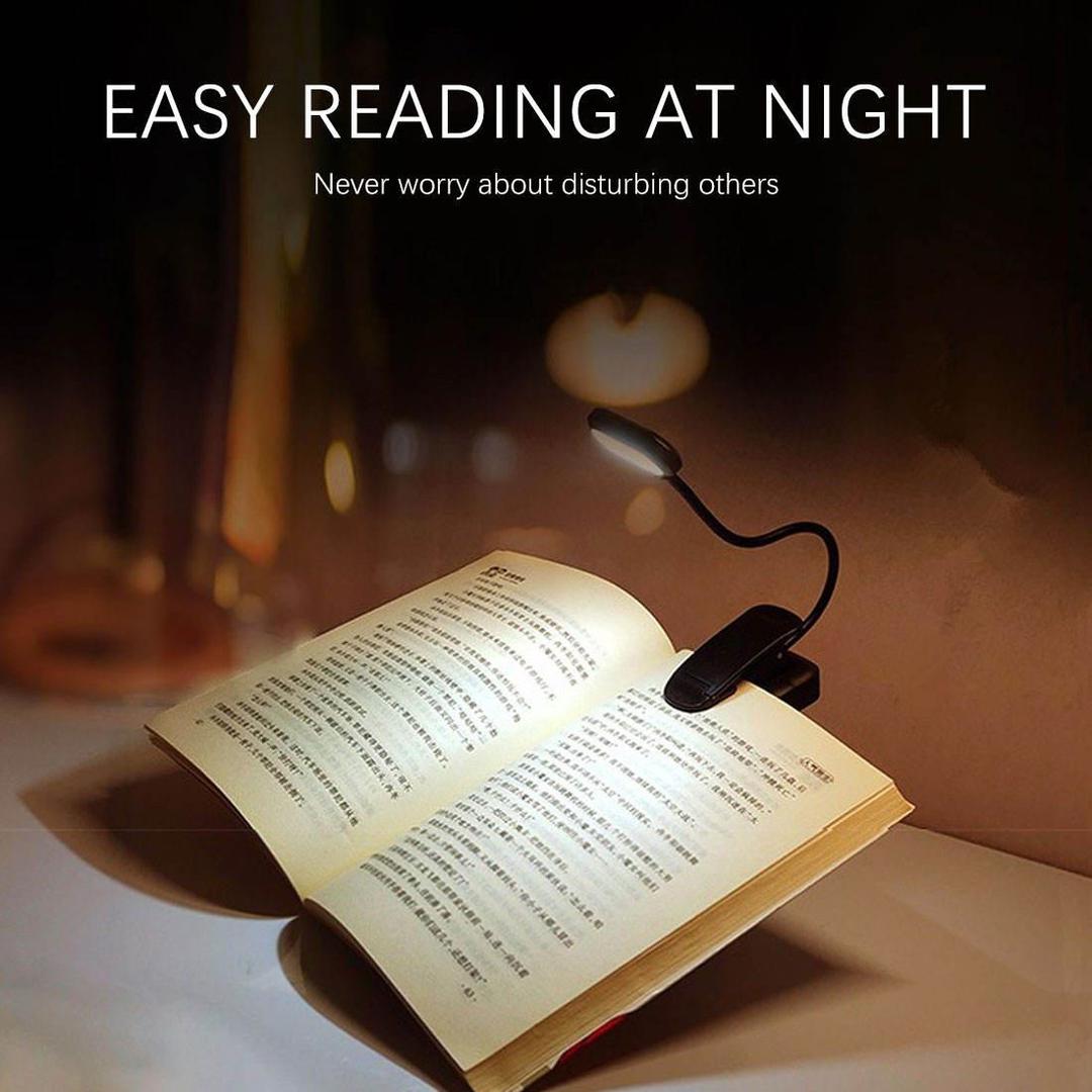 Rechargeable Clip-On Book LED Light for Reading