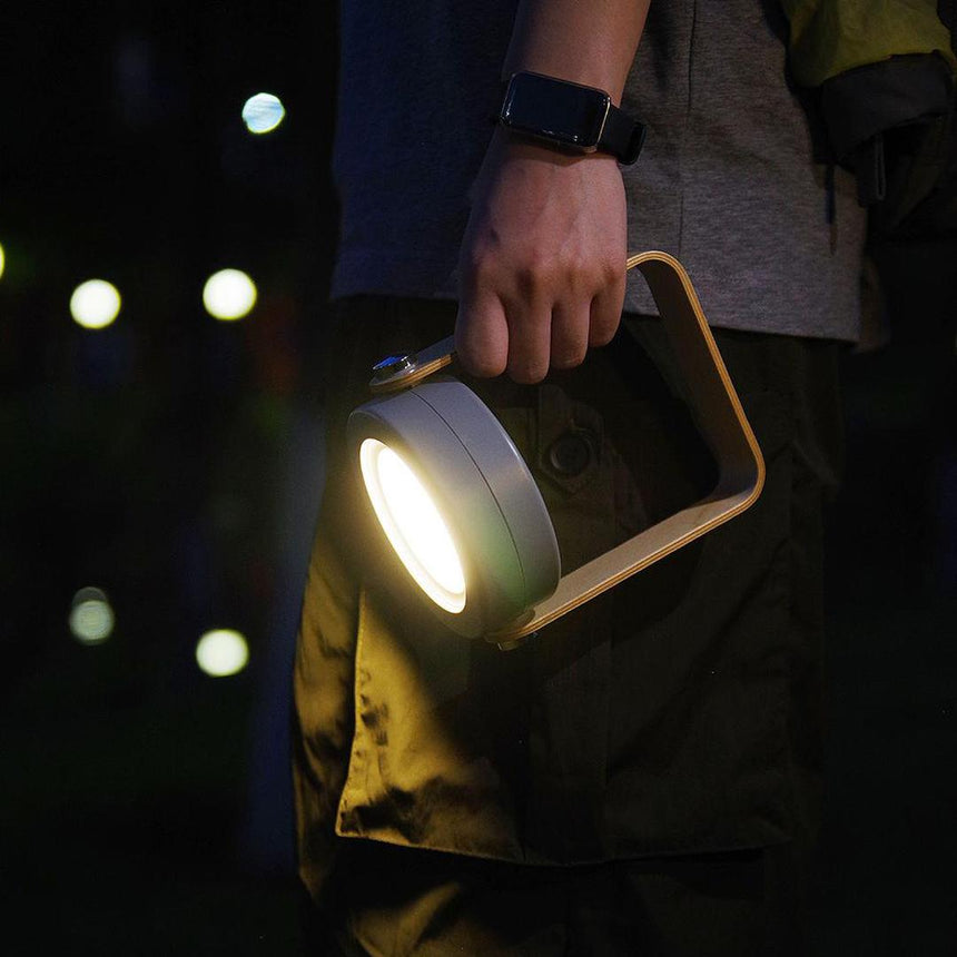 Portable LED table lamp with rechargeable battery