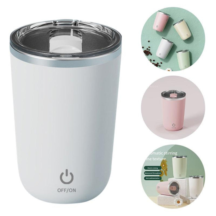 Rechargeable automatic mixing cup