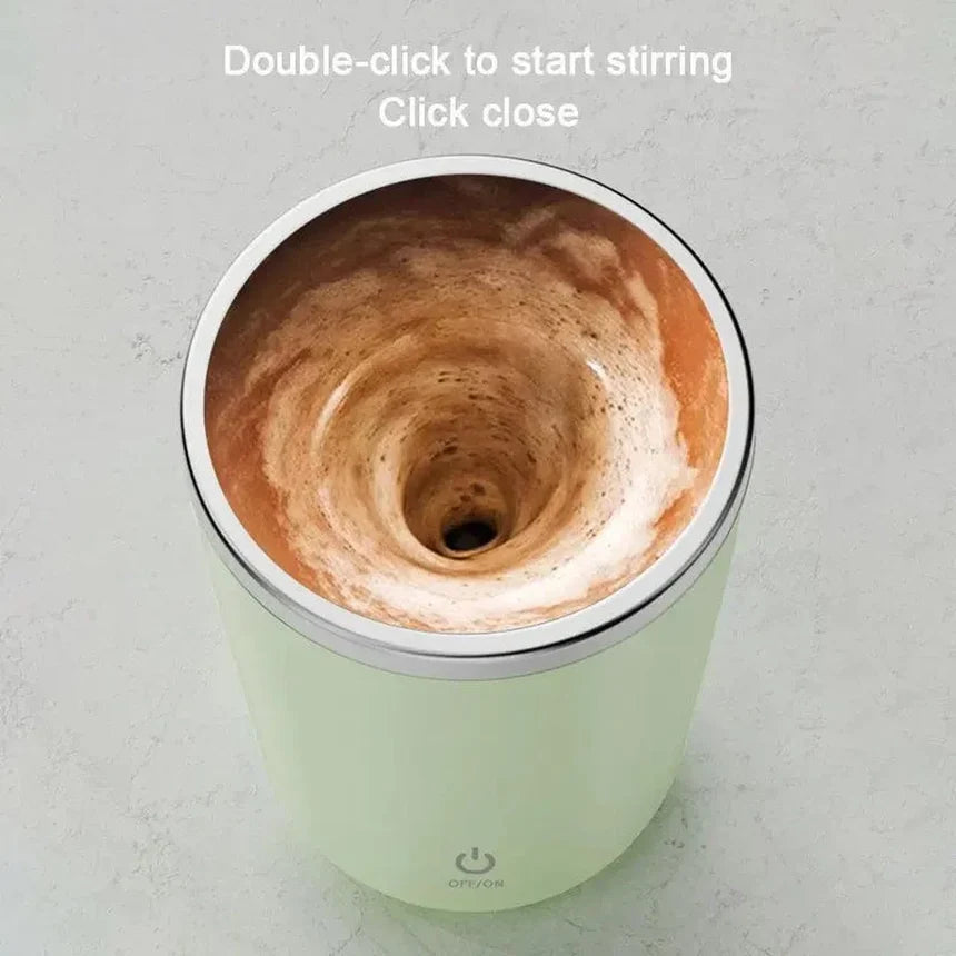 Rechargeable automatic mixing cup for hot drinks, 350 ml