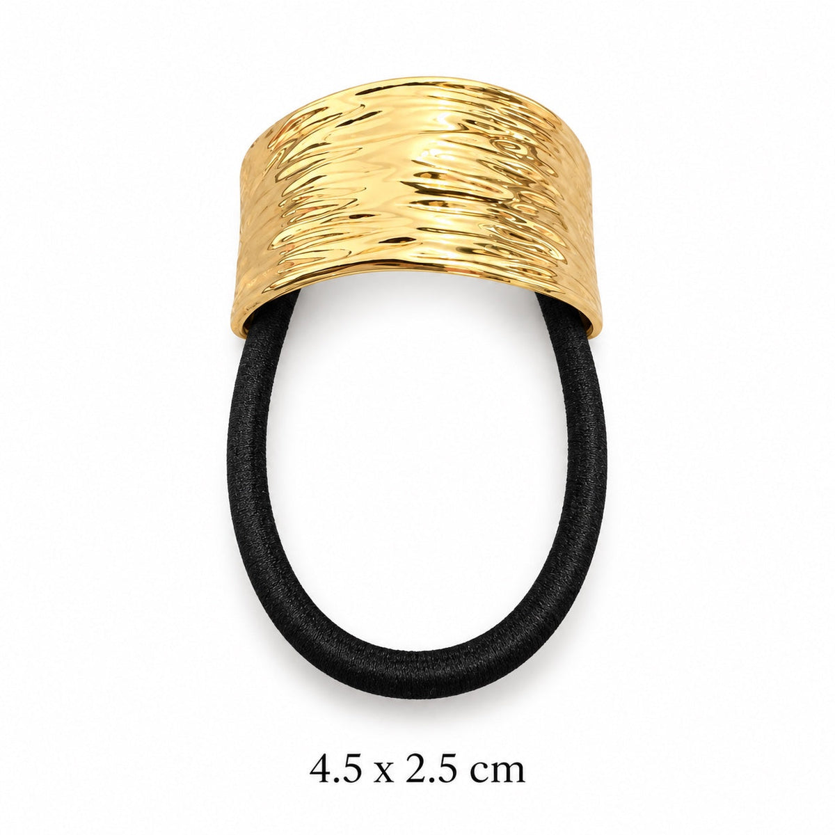 Ripple Textured Gold-Tone Hair Cuff Petit Détail Lebanon