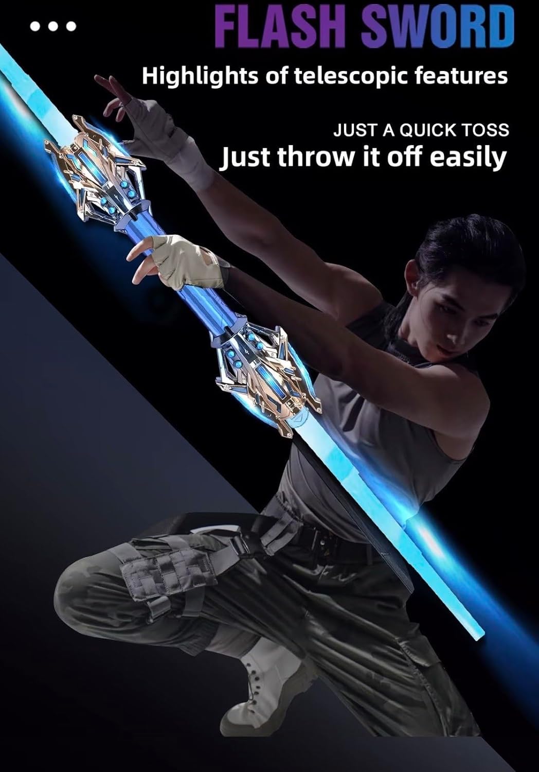Sword Laser Stretch Lightsaber Double-Headed 8+
