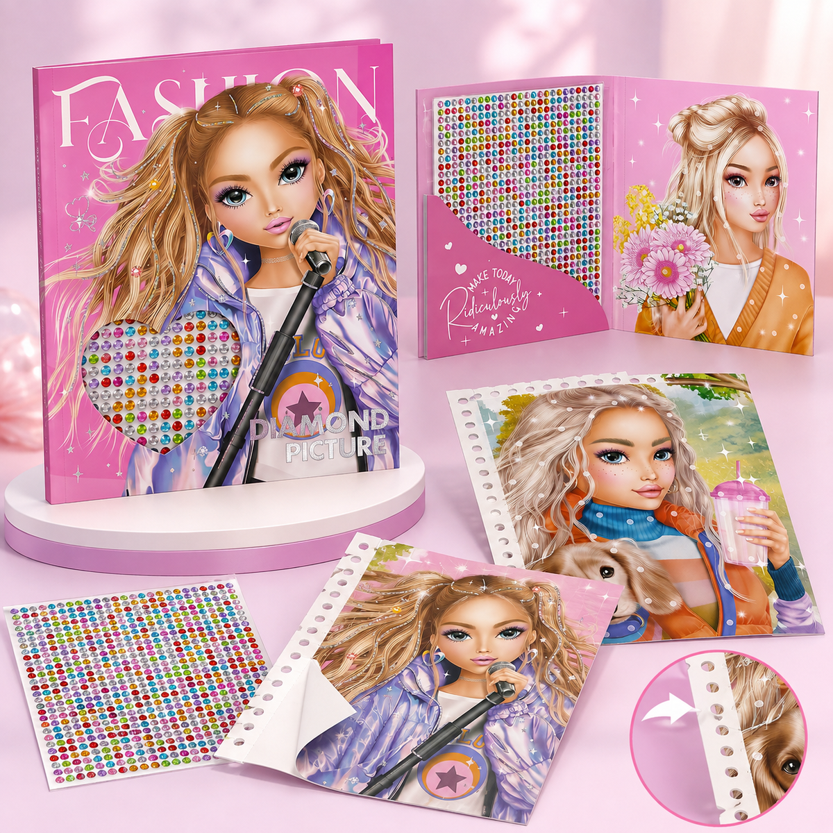 Princess Diamond Picture Activity Book 696 Stickers