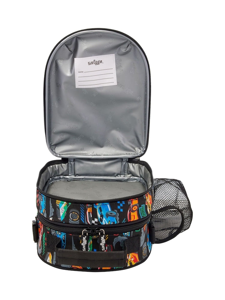 Smiggle Lunch Bag Car Racing | Shoulder Straps | 25×19×12cm