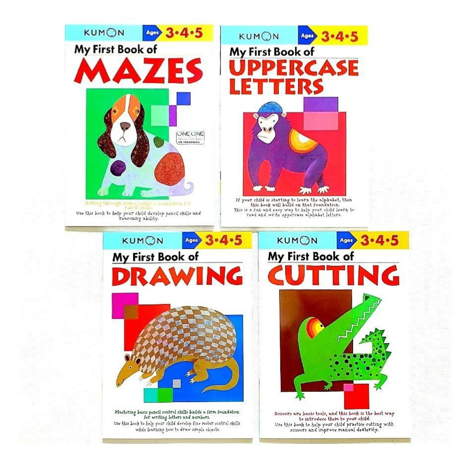 Kumon My First Workbooks | 4 Titles | 3–5Y