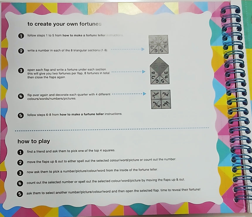 Smiggle Fortune Teller Book - 30 Pages | +80 Stickers | 5+