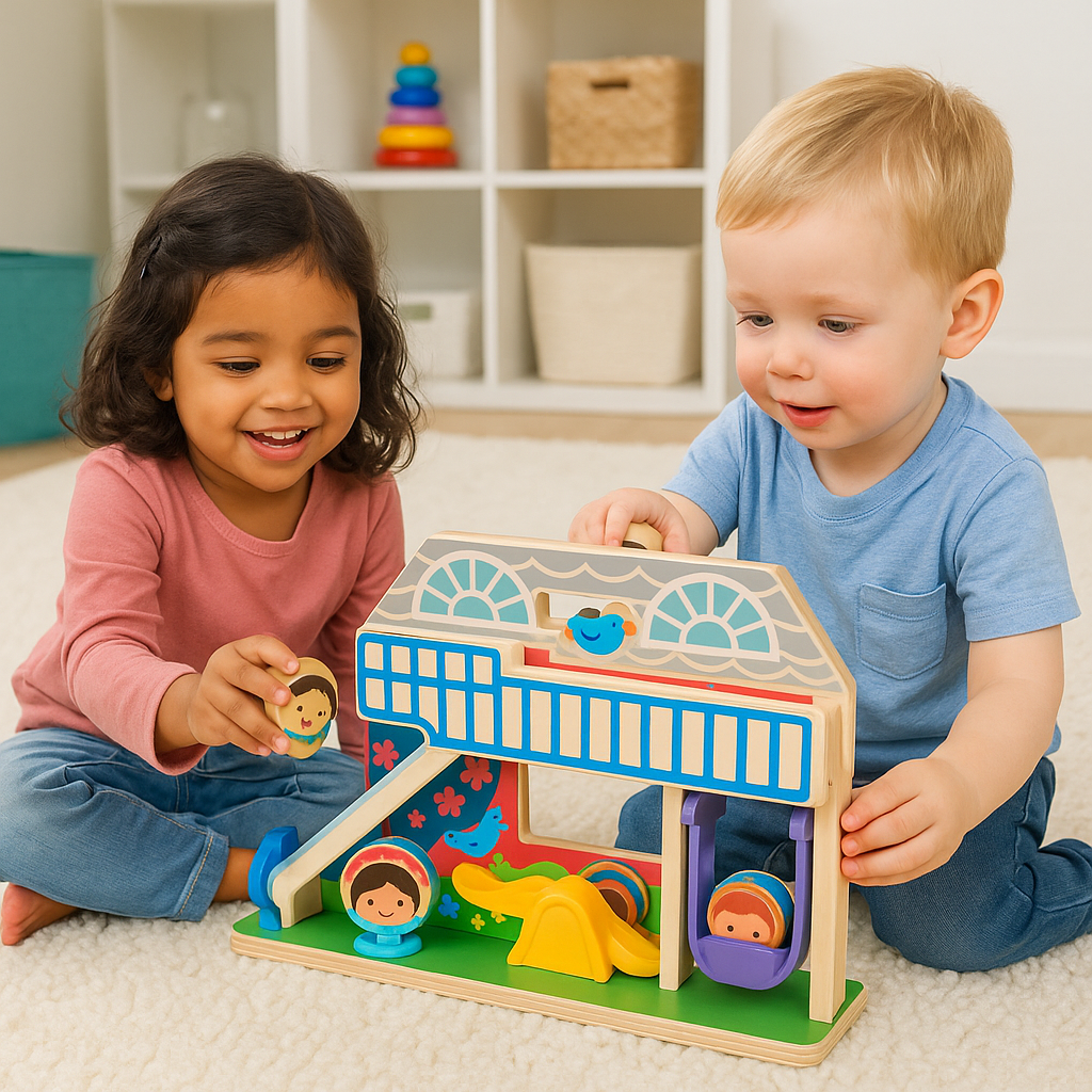 Melissa And Doug Go Tots Schoolyard Tumble Wood Toy