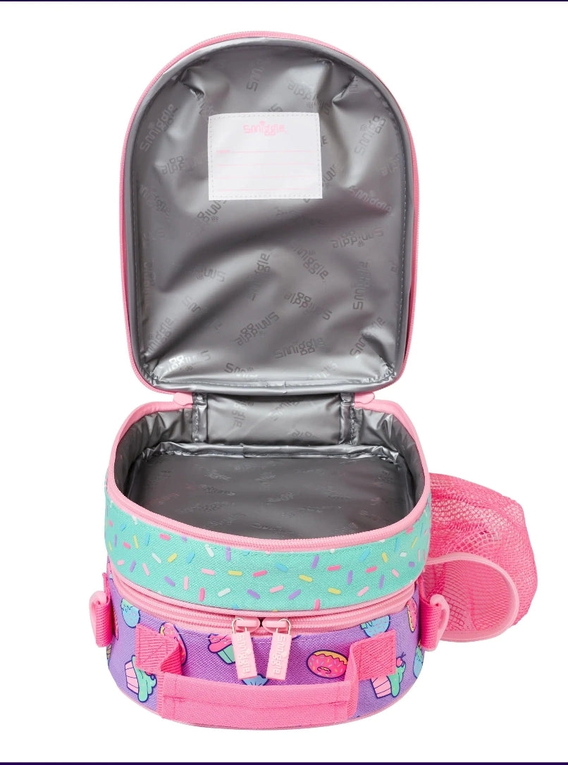 Smiggle Lunch Bag - Cat Unicorn | Shoulder Straps | 25×19×12cm