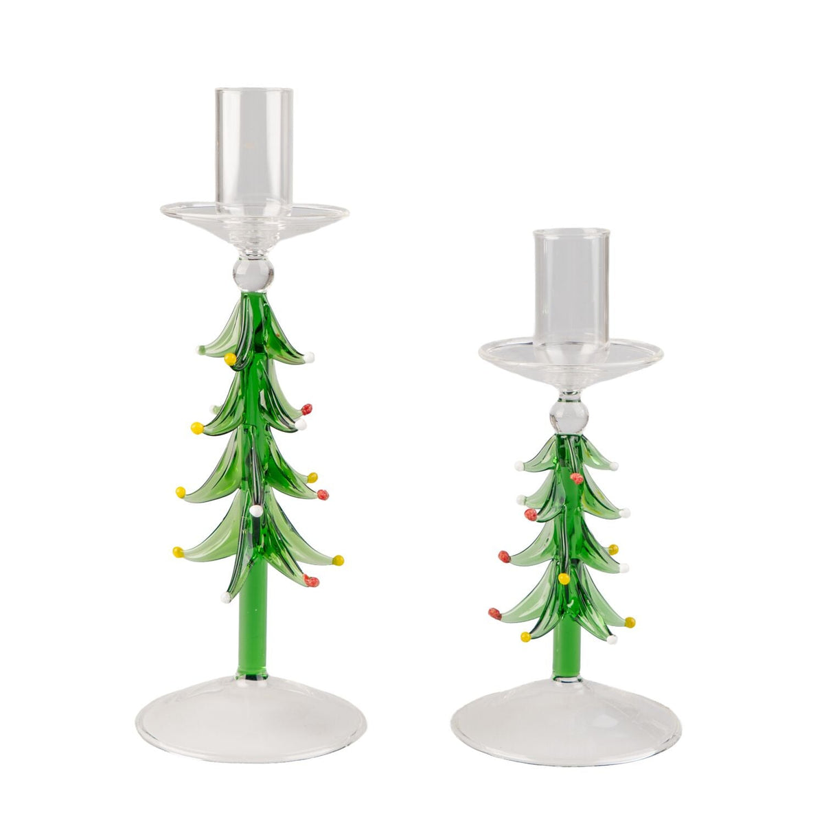 Christmas Glass Tree Candle Holder