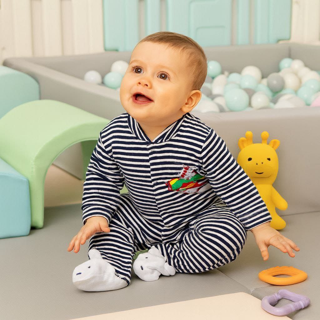Jumpsuit For Baby Boy Plane Design 0-12m